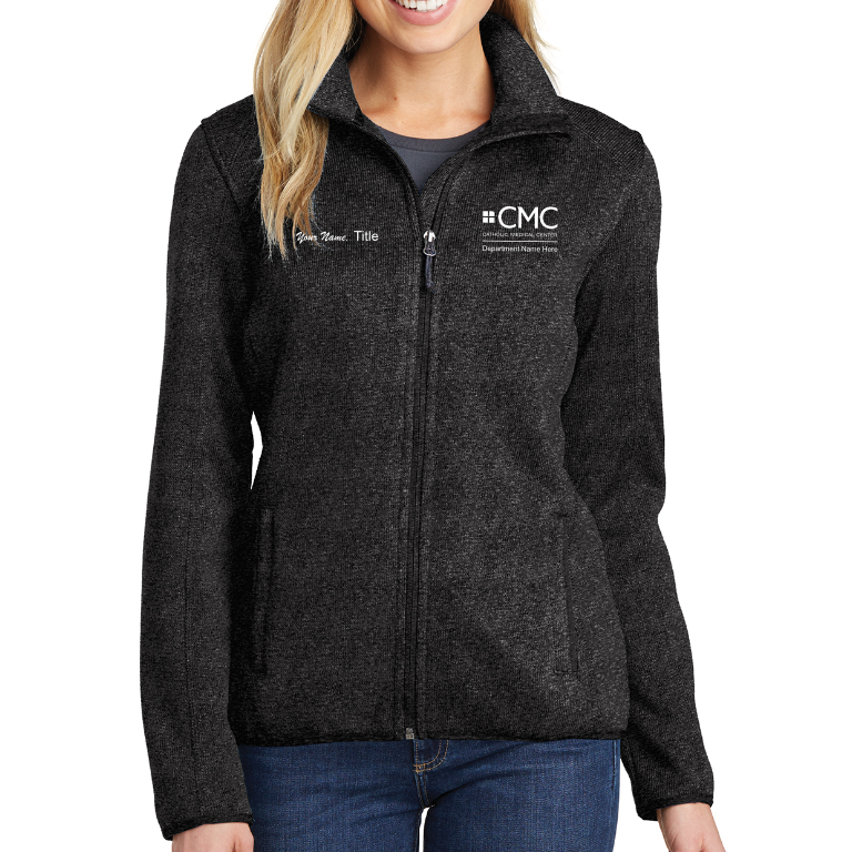 Port Authority Ladies Sweater Fleece Jacket – My CMC Fashion